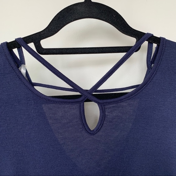 Alya Long Sleeve Navy Blue Top Size XS NWT - Picture 2 of 6